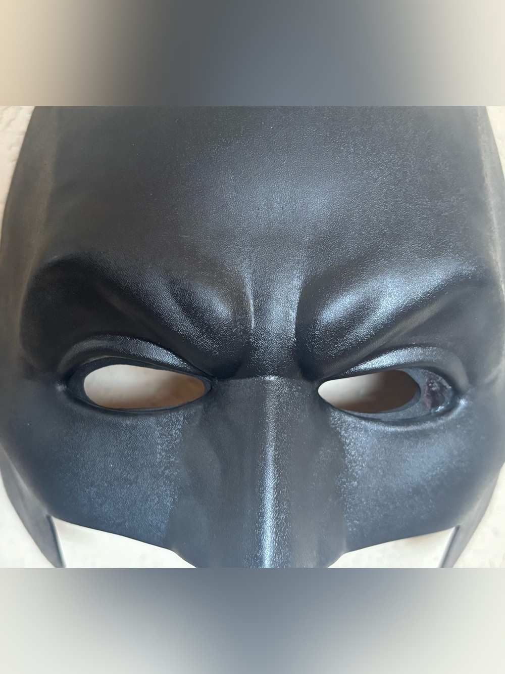 Adult Halloween Batman Black Half-Face Superhero Mask - Picture 2 of 6